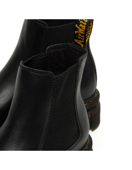 Dr.Martens Negras Con Plataforma Sin Cordones