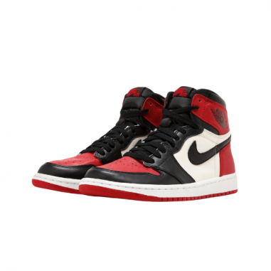 Nike Air Jordan 1 OG Bred Toes Rojas