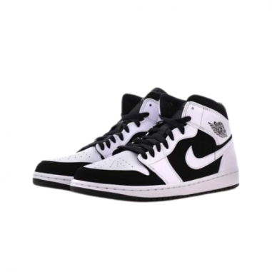 Nike Air Jordan 1 MID Blancas y Negras