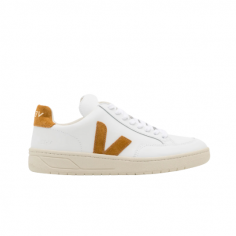 Veja V-12 Leather White Camel