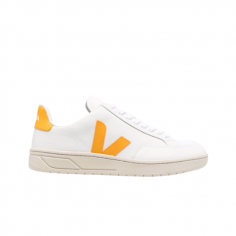Veja V-12 Leather White Ouro