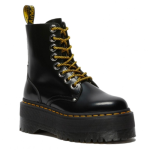 Dr.Martens Negras Con Plataforma Cordones Amarillos - imagen 2