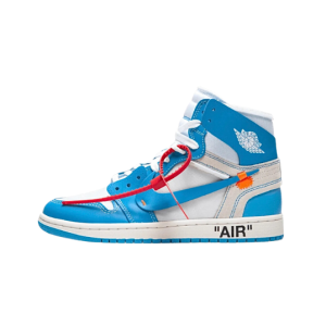 Nike Air Jordan 1 Retro OG x Off White UNIVERSITY BLUE - imagen 2