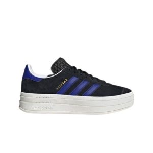 Adidas Gazelle Bold Negras con Azul