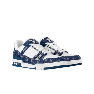 Louis Vuitton Trainer – Monogram Denim White Blue - imagen 2