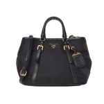 Bolso tote Prada tessuto negro