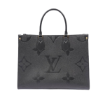 Bolso grande Louis Vuitton Onthego monograma negro