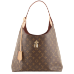 Bolso shopper Louis Vuitton hobo flower monogram beige