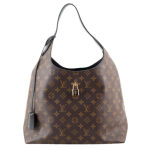 Bolso shopper Louis Vuitton hobo flower monogram negro