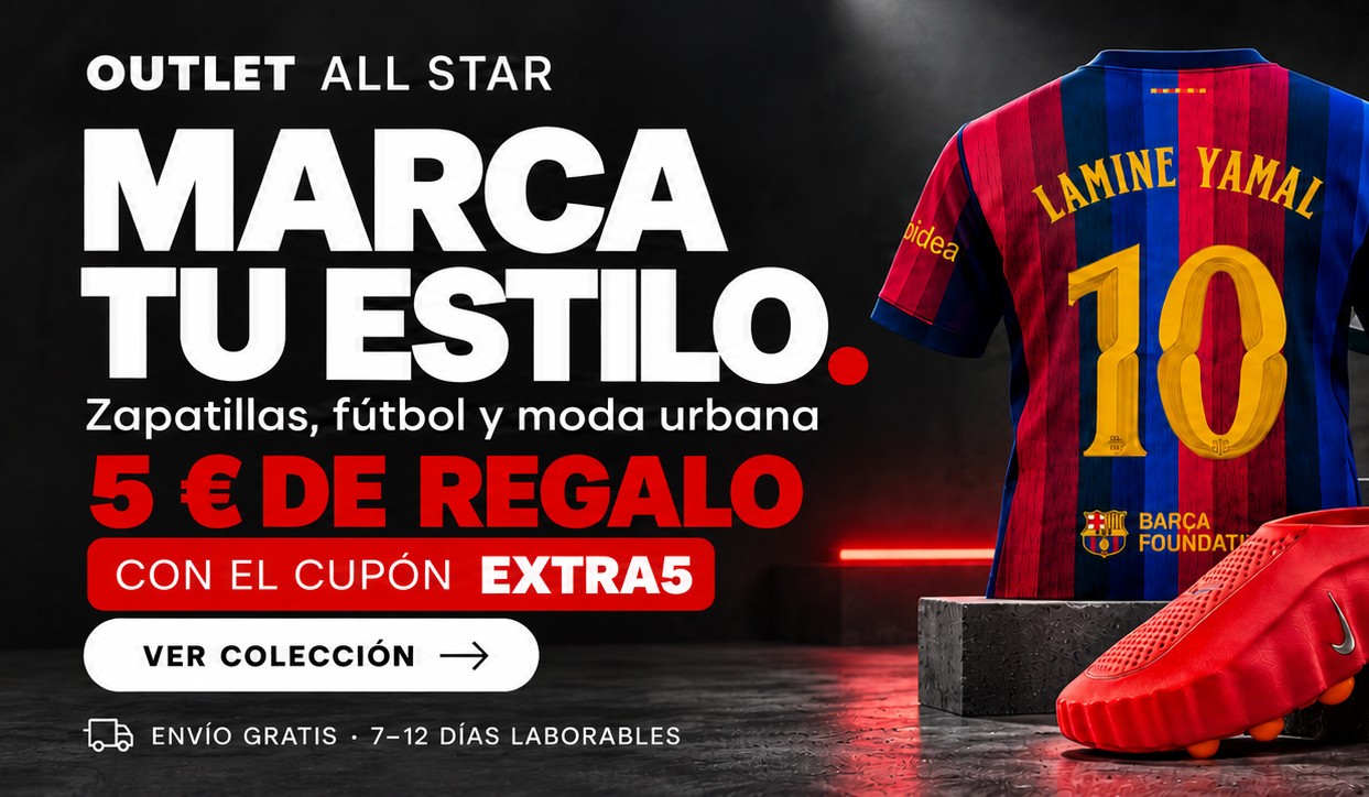 Banner Outlet All Star: 5 € de regalo con el cupón EXTRA5
